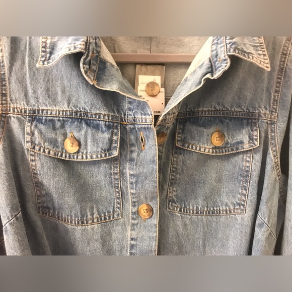 CITY CHIC Women's Plus Size Renegade Denim Dress - Light Wash - Picture 4 of 7